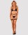 Obsessive Selinne 3-pcs set - комплект эротического белья с поясом для чулок, XL/XXL (чёрный)